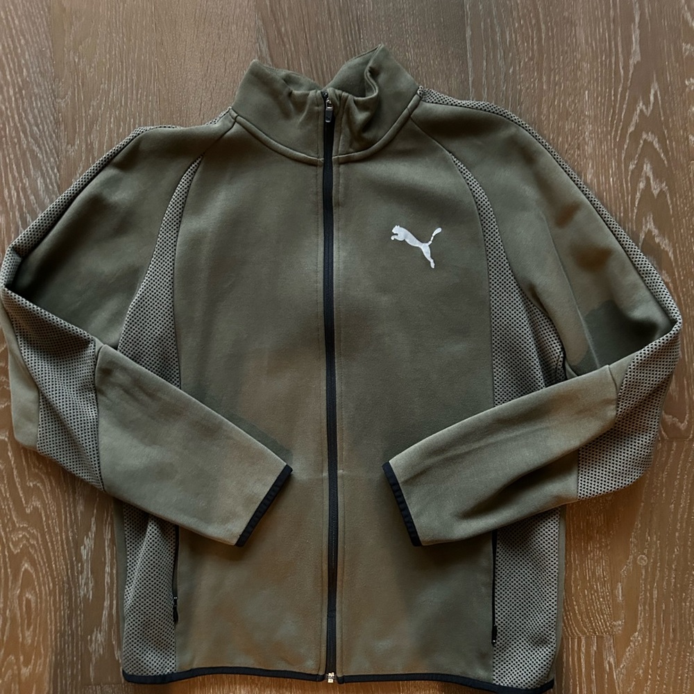 Puma Green Zip-Up Jacket